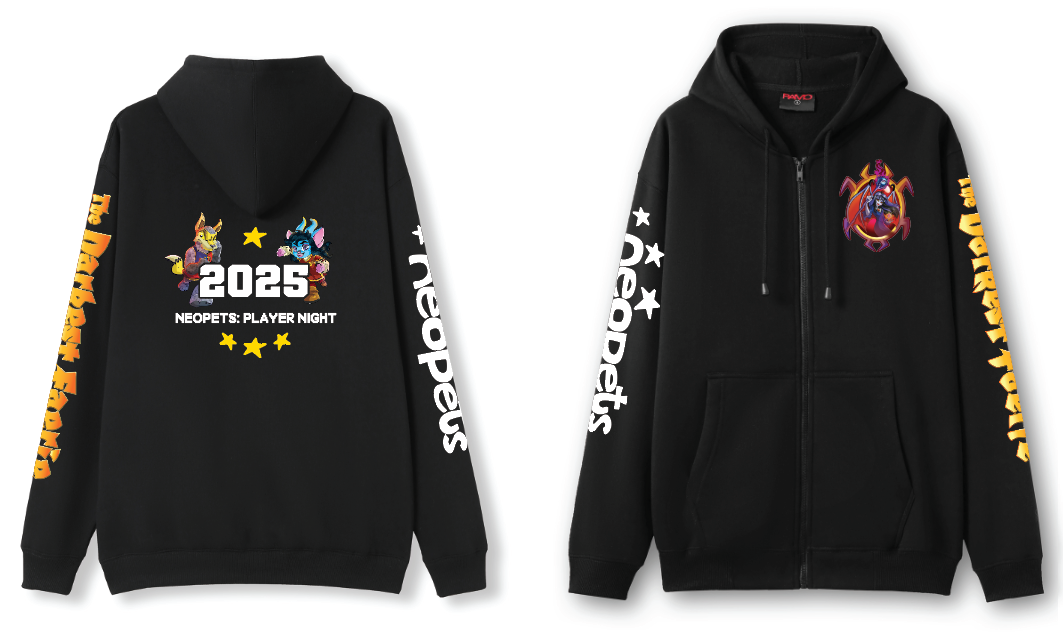 Neopets Darkest Faerie Player Night Hoodie