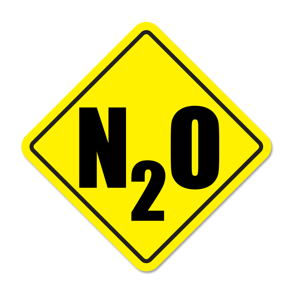 N2O Warning Sticker