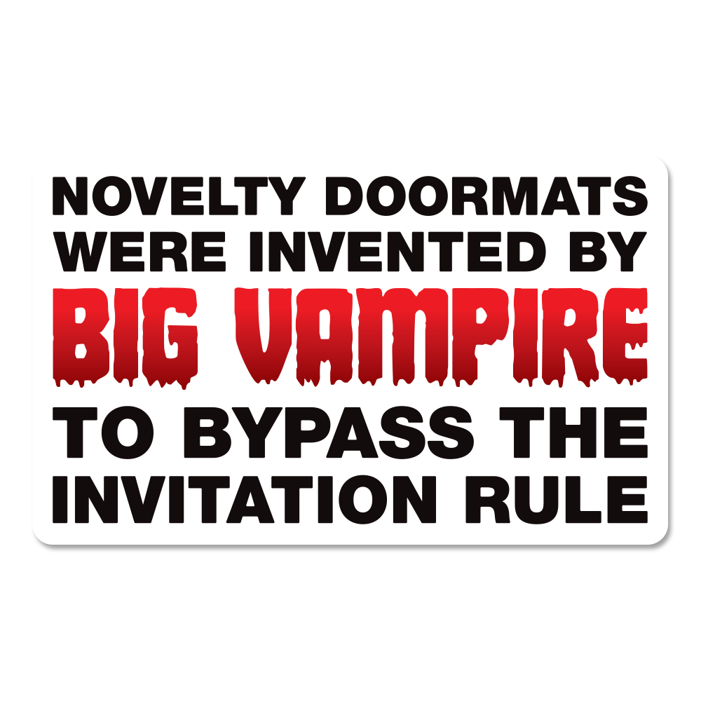 Door Mat Conspiracy Sticker