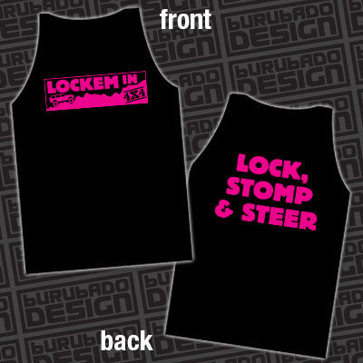 LOCKEM IN 4X4 Lock Stomp & Steer Singlet