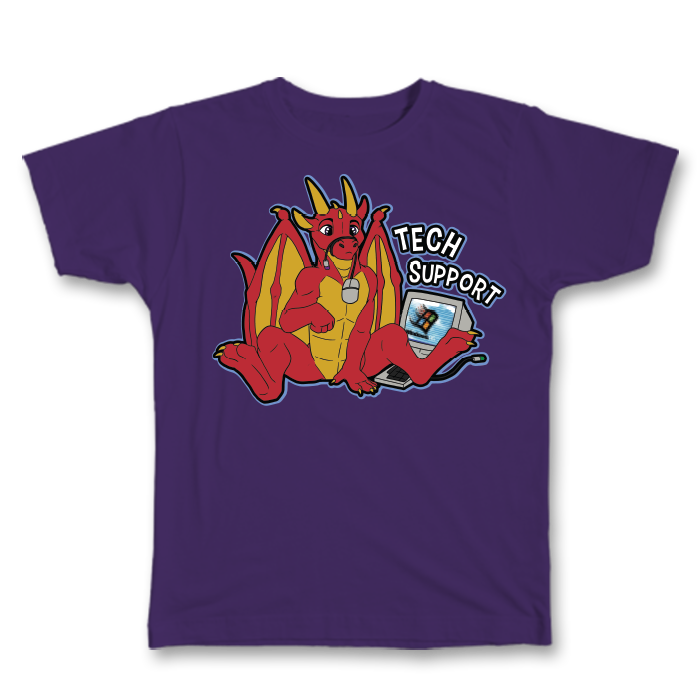 Tech Support Dragon Tee