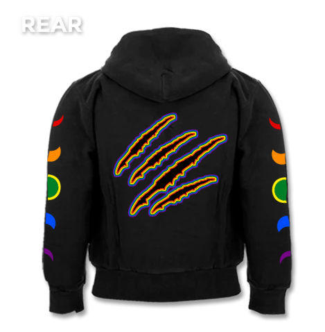 Rainbow "WOLF OUT" Double Sided Hoodie