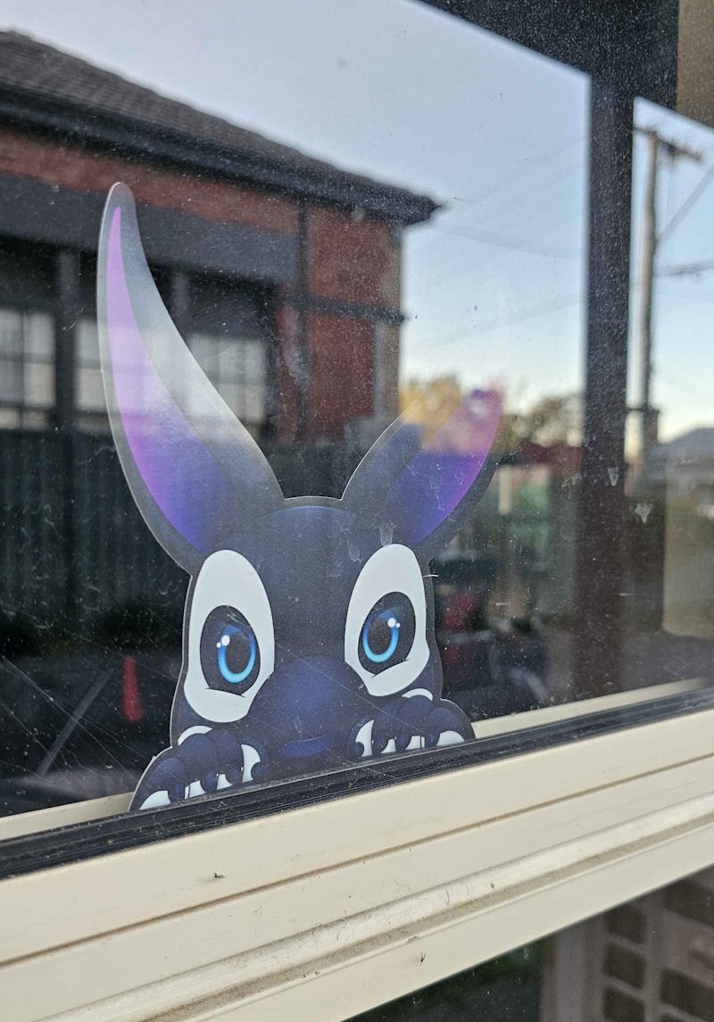 Roxie Roo Peeker Sticker