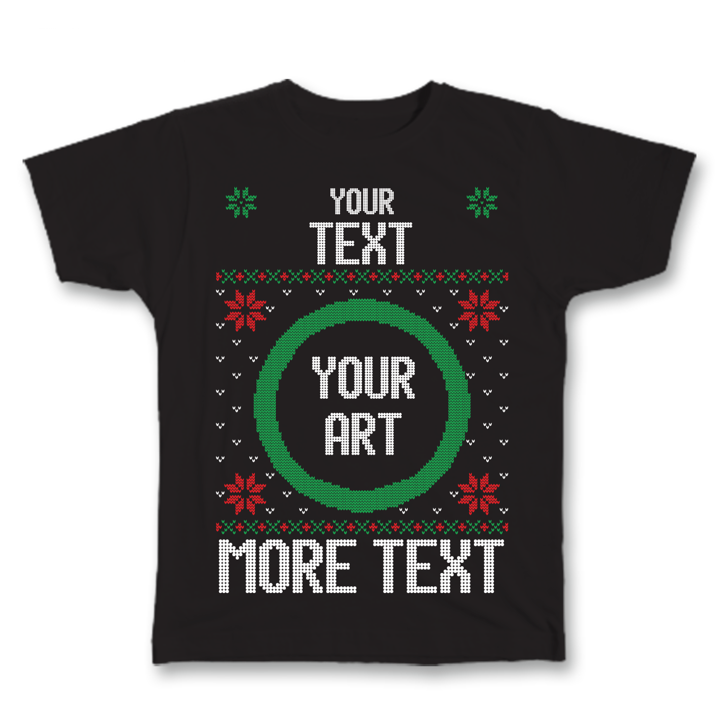 Custom Christmas Shirt - Art & Text