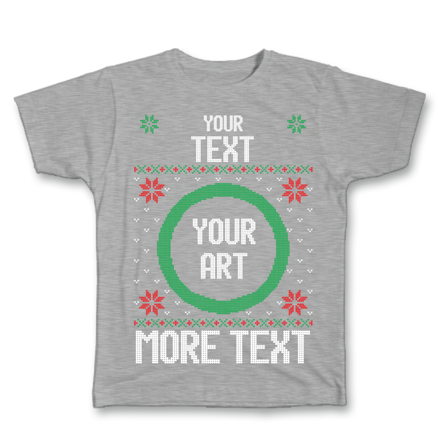 Custom Christmas Shirt - Art & Text