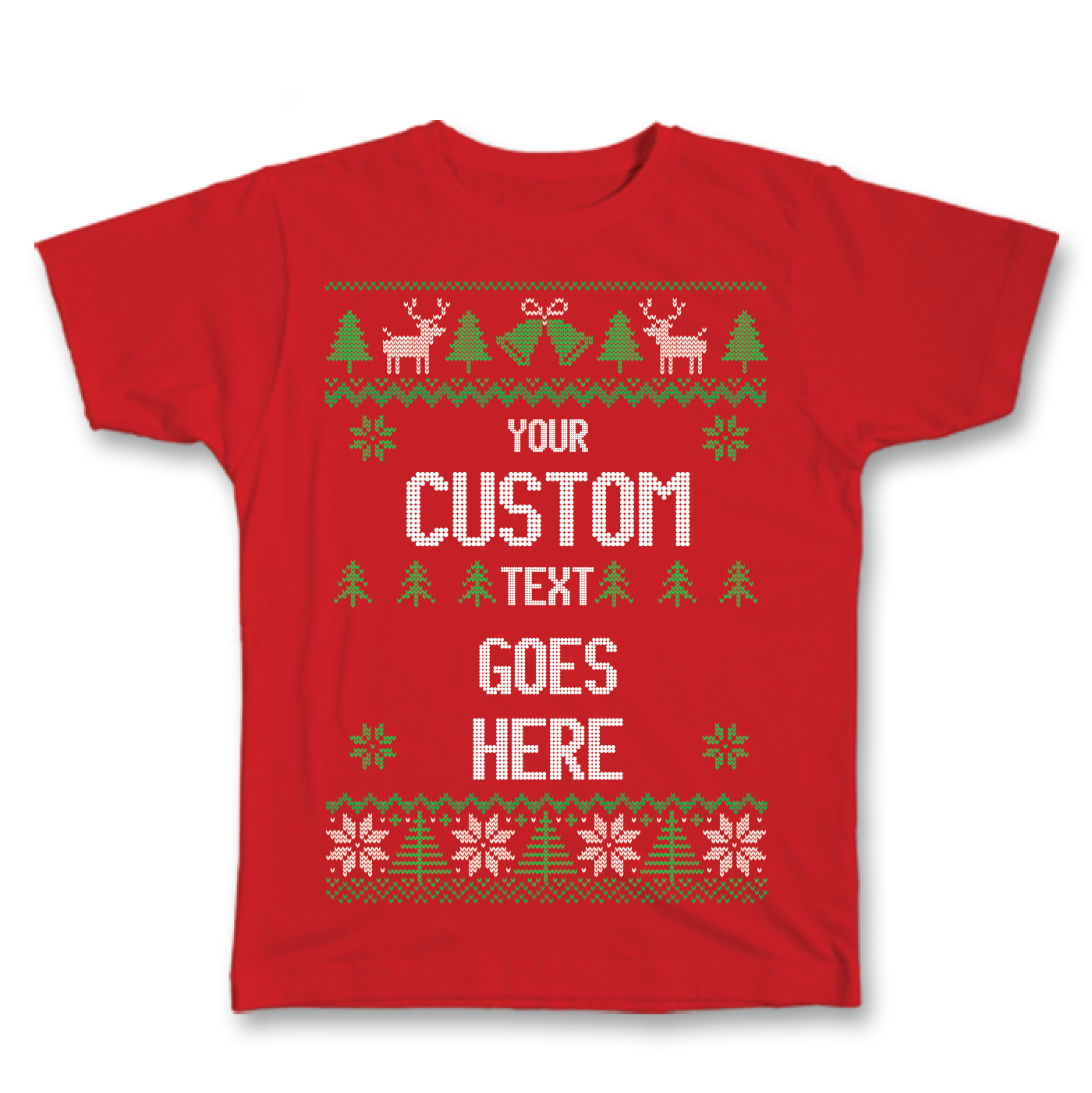 Custom Christmas Shirt - Text Only