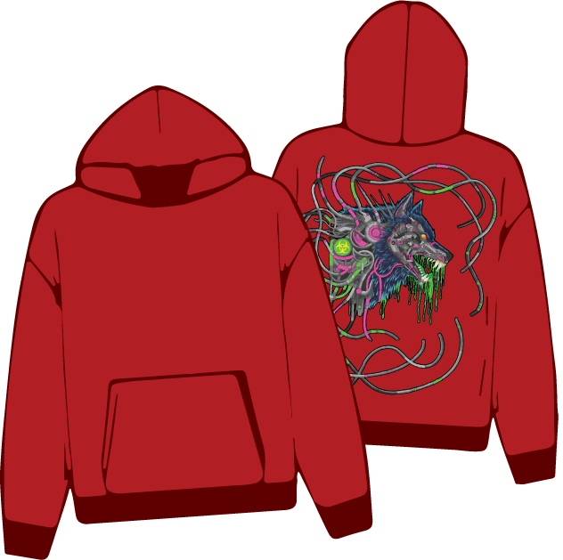 Mech-Wolf Meltdown Hoodie