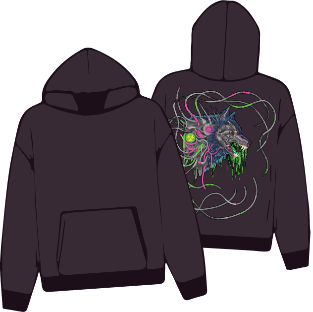 Mech-Wolf Meltdown Hoodie