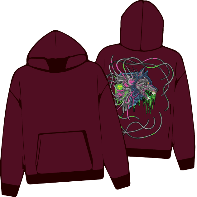 Mech-Wolf Meltdown Hoodie