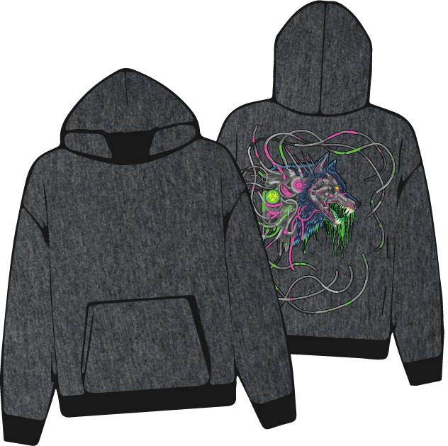 Mech-Wolf Meltdown Hoodie