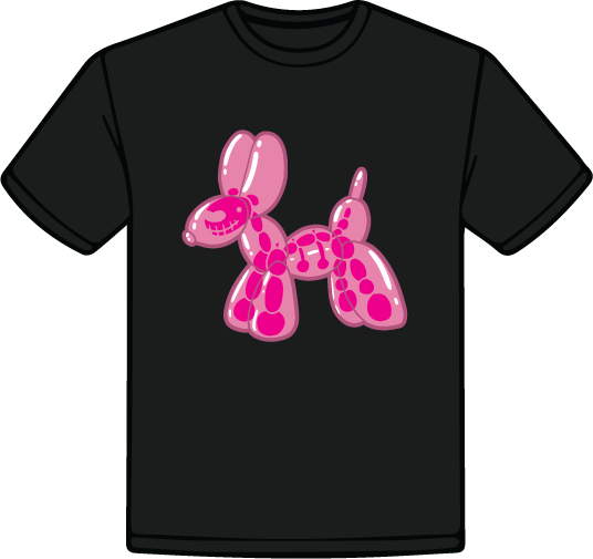 Skelly Balloon Dog Shirt [UV Reactive]