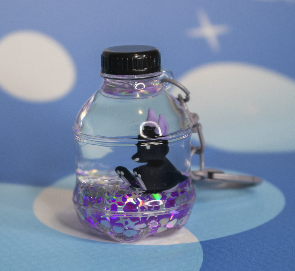 Sodaroo Liquid Keychain - Glitter Galaxy