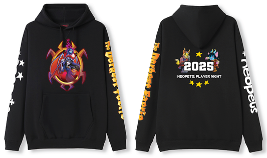 Neopets Darkest Faerie Player Night Hoodie