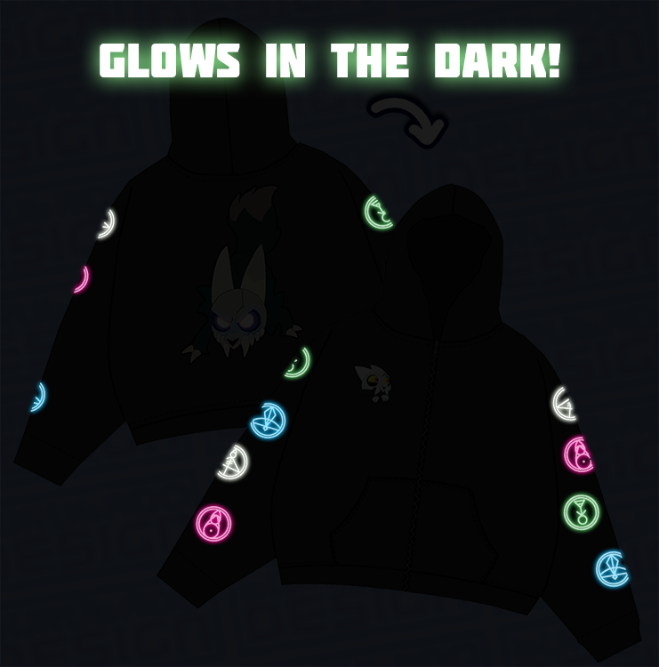 King Of Glyphs - Glow in the dark hoodie