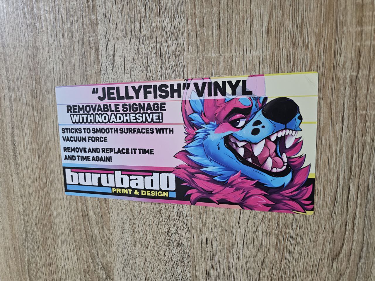 "Jellyfish" - Reusable Cling Vinyl