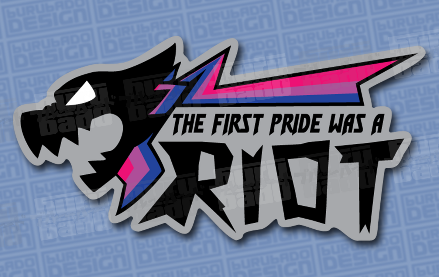 THE FIRST PRIDE WAS A RIOT Large stickers