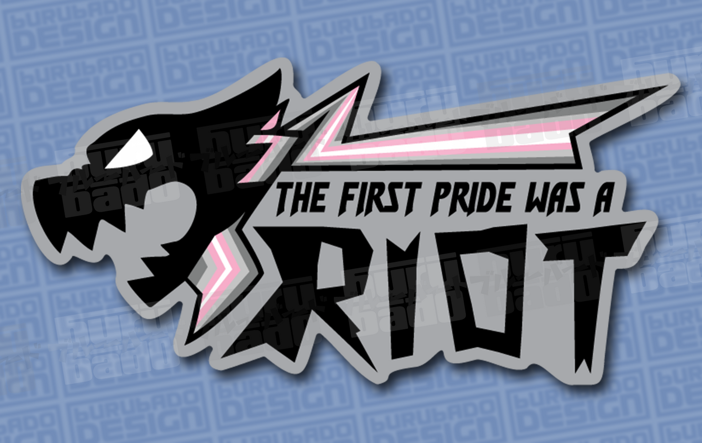 THE FIRST PRIDE WAS A RIOT Large stickers