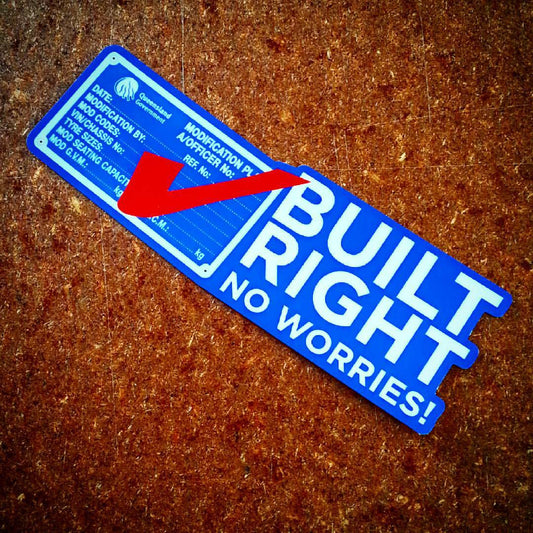 Built Right Sticker