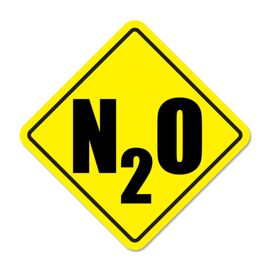 N2O Warning Sticker
