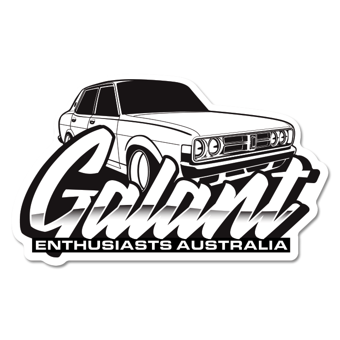 Galant Enthusiasts Australia GD Sedan Stickers