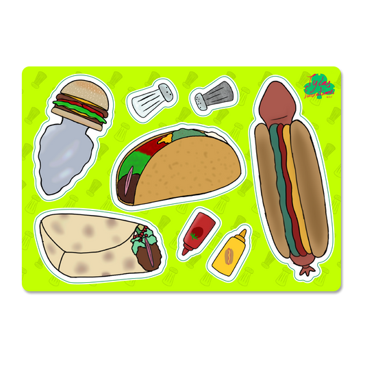 Fuck Foods Sticker Sheet