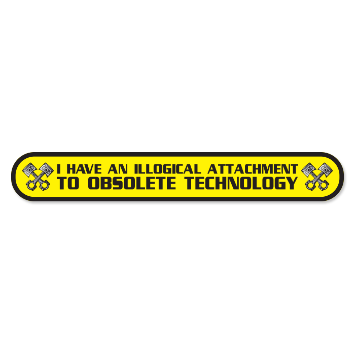 Outdated Technology Sticker Obsolete Technology Lover sticker. – Burubado