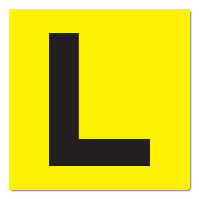 L Plate and P Plate Stickers