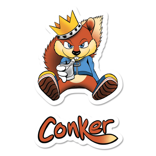 Conker Sticker Set