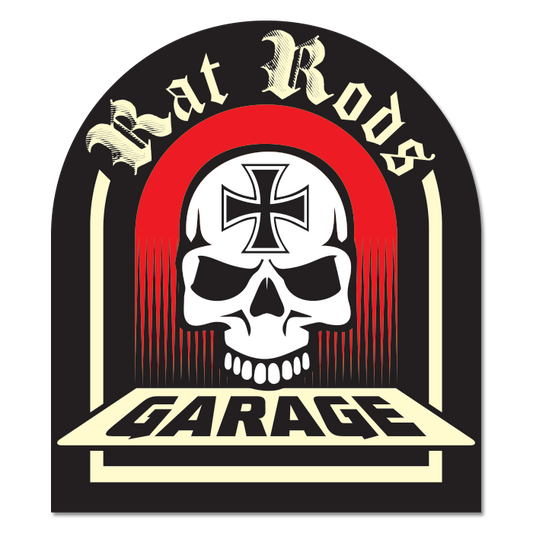 Rat Rods Garage Sticker