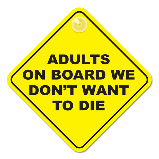 Adults on Board Sticker
