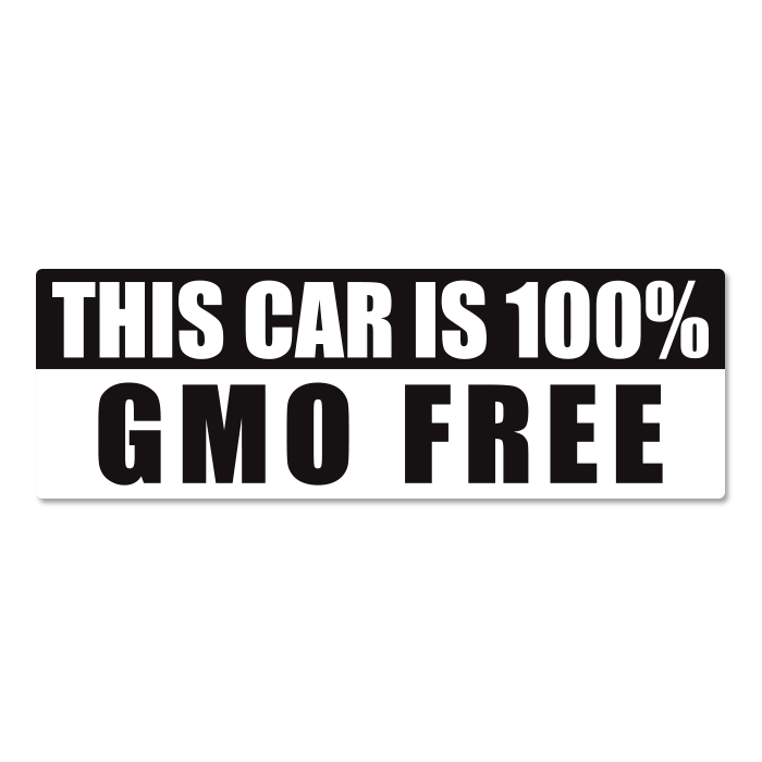 GMO Free Car Sticker