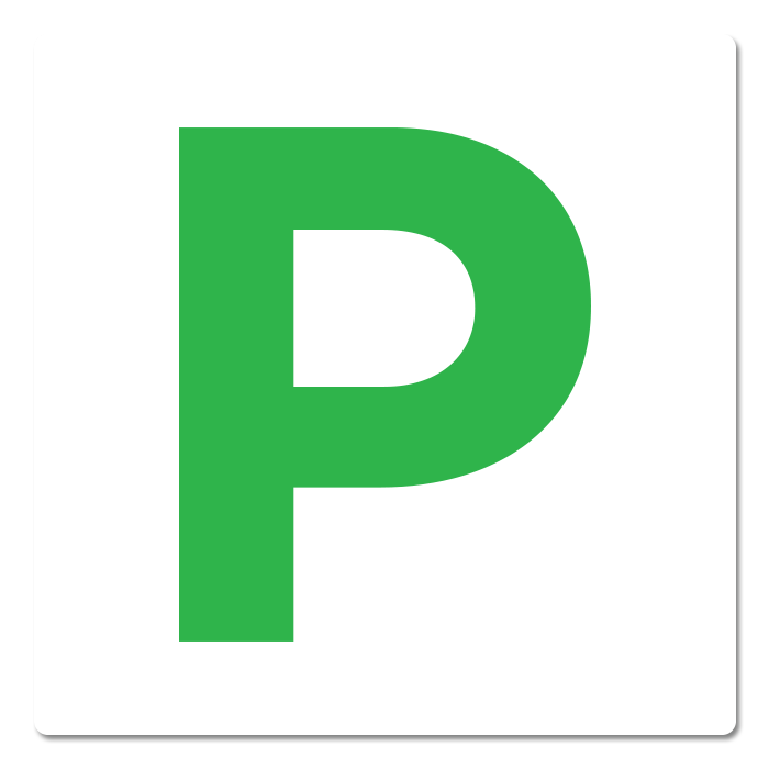 L Plate and P Plate Stickers