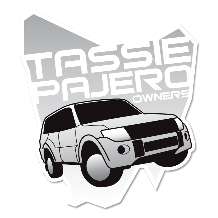 Tassie Pajero Owners Sticker