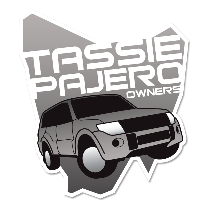 Tassie Pajero Owners Sticker
