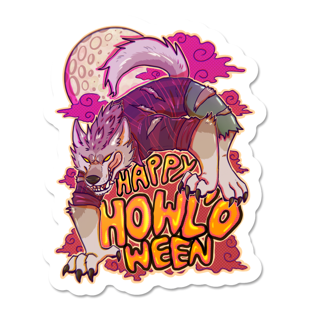 Happy HOWLoween Sticker