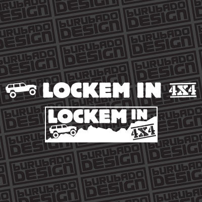 LOCKEM IN 4X4 Sticker Pack