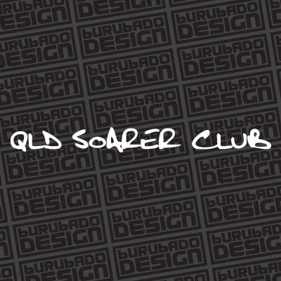 QLD Soarer Club Lettering Sticker