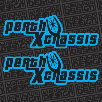 Perth X Chassis Printed Sticker - Small PAIR
