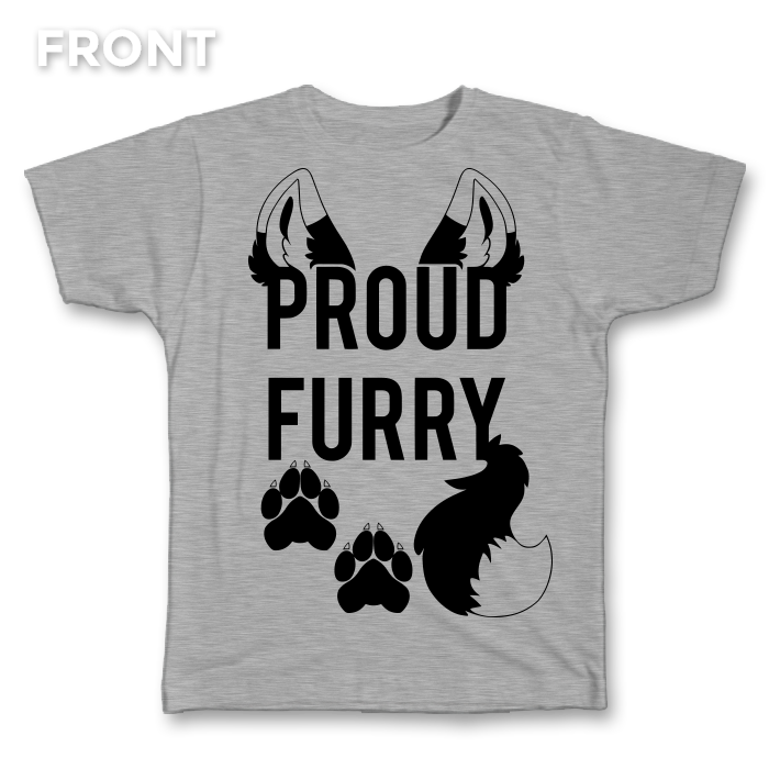 Proud Furry Clear Tips Tee