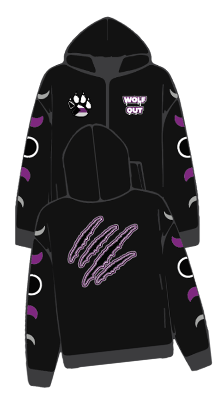 Demi "WOLF OUT" Double Sided Hoodie