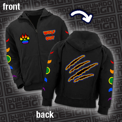 Polysexual "WOLF OUT" Double Sided Hoodie